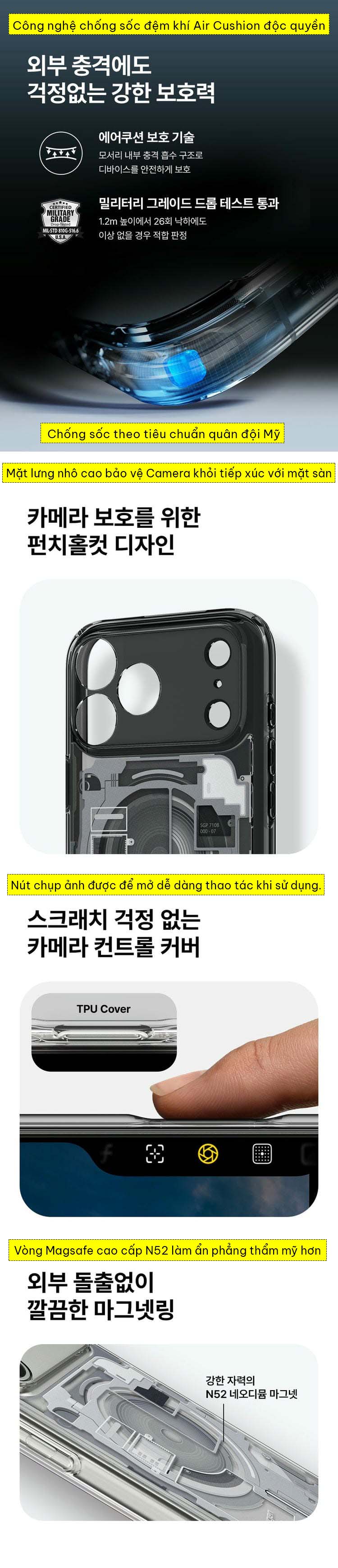 Ốp lưng iPhone 17 Pro Max Spigen Ultra Hybrid Zero One Magfit 3